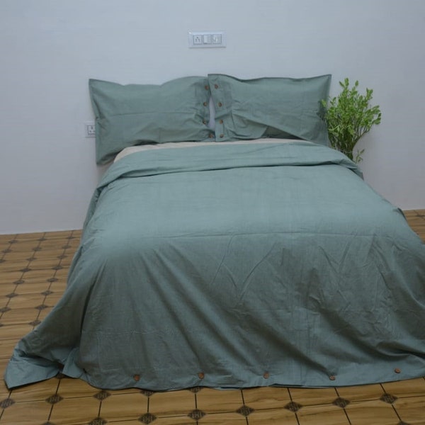 Sage Linen Green Duvet Cover Stonewashed Linen Bedding Sage Green Soft Linen Bed Cover With 2 Pillowcase Queen king Twin Custom Size Duvet