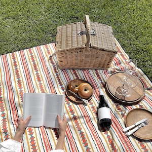 Picnic & Beach Blanket | 79"x79" Super Extra Large | Waterproof Sandproof Mat | Foldable Portable Outdoor Blanket