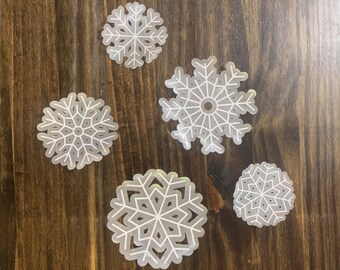 Snowflake Suncatcher Window Sticker | Rainbow Window Cling