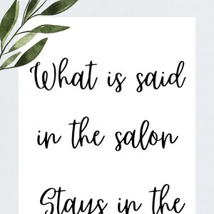 Salon poster. Salon image