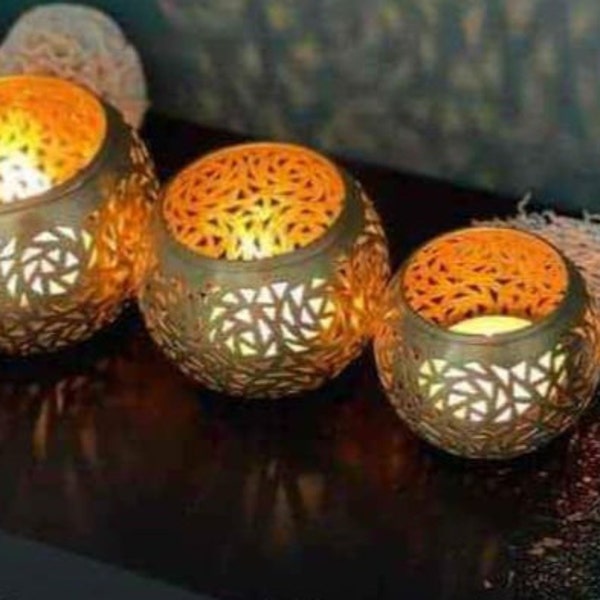 Handmade copper abajour for decoration