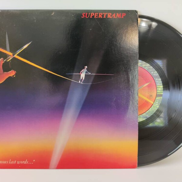 1982 Supertramp ...Famous Last Words Vinyl Record LP - Vintage Original Album A&M Records SP-3732 Pop Rock