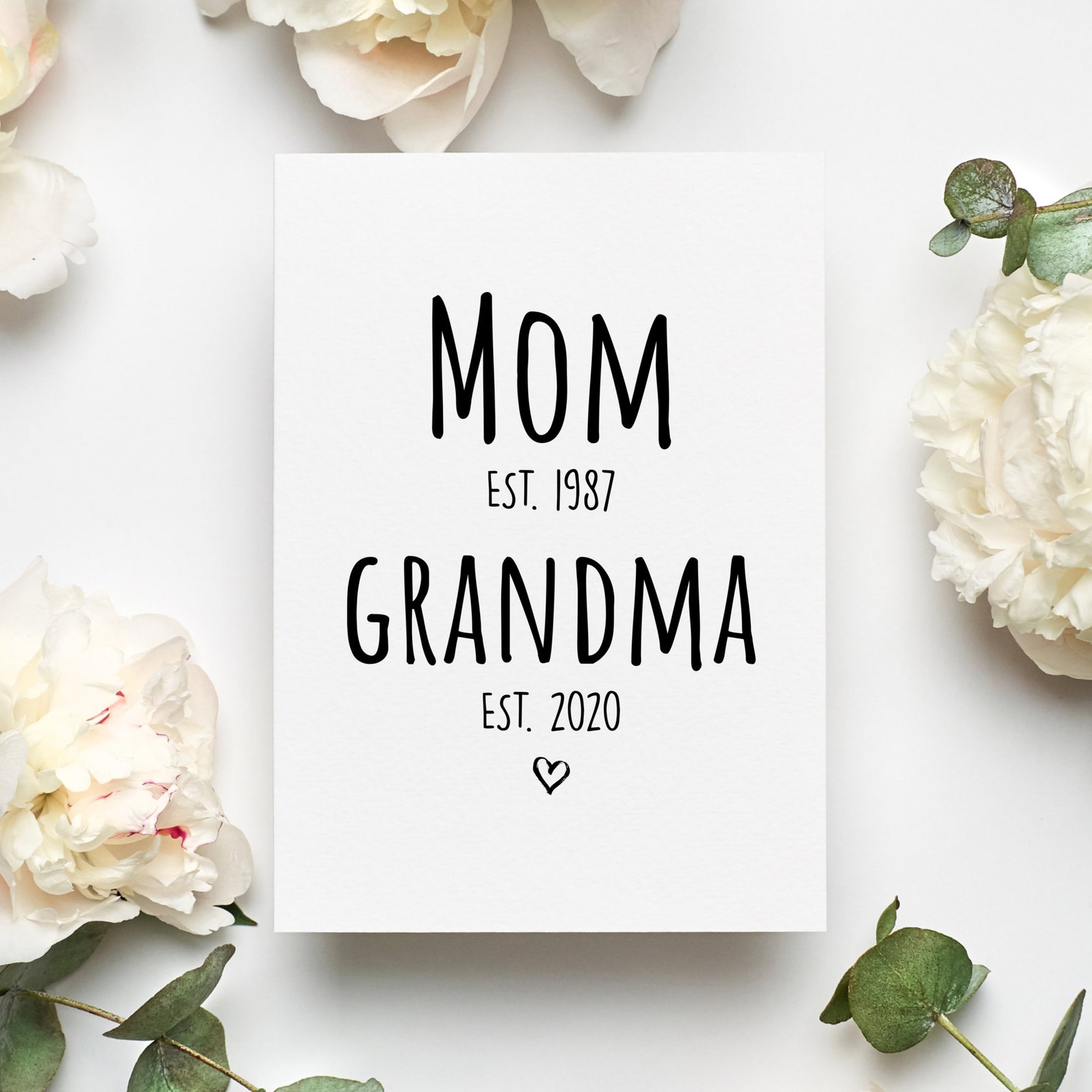 Newly Established Grandma Mother's Day Card
