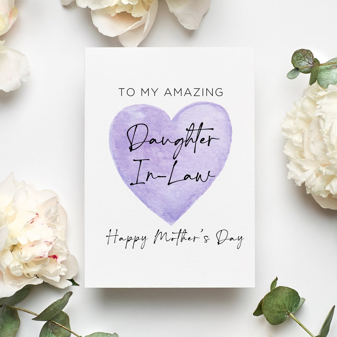 Happy Mothers Day Daughter In Law Greeting Cards Happy Mothers Day