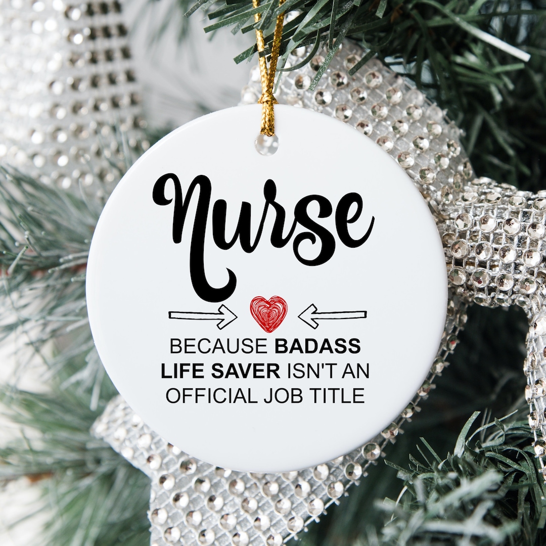 Nurse Ornament, Nursing Ceramic Ornament Gift, Nurse Graduation