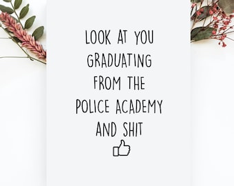 Police Academy Graduation Card, Police Officer Graduation Gift For Him, Funny Policeman Graduation, Police Week 2026, Police Week Gifts
