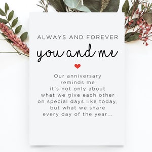 Happy Anniversary Card, Husband Anniversary Card, From Wife Anniversary Card, Romantic Anniversary Card For Him, Husband Gift From Wife