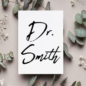 Personalized Doctor Card, Match Day Card, Doctor Graduation Greeting Card, Residency Gift, Dr Folding Card, Medical School Graduation Gift