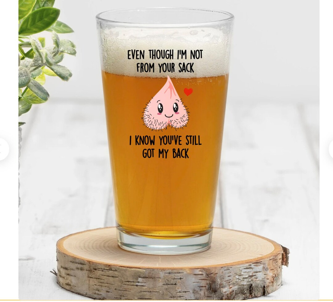 Veracco Daddy Funny Birthday Gift Beer Pint Glass For Dad Grandpa - 16oz Engraved Clear Glass