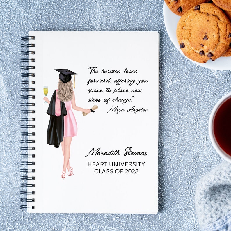 Graduation Scroll Notebook Daughter Graduation Personalized Notebook, College Graduation Custom ...