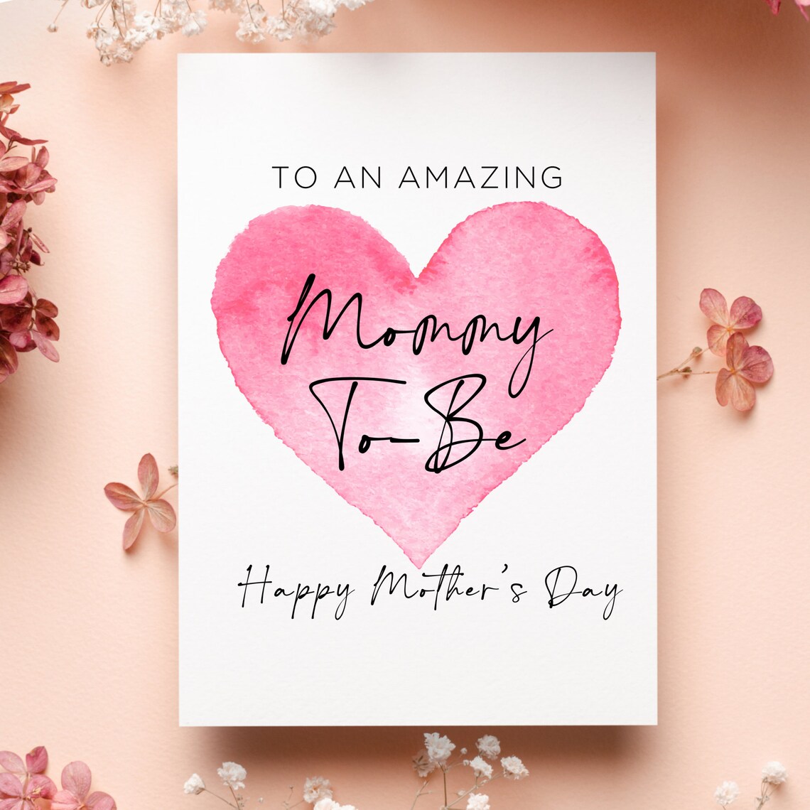 Mommy to Be Mother's Day Card, Happy Mother's Day From the Bump Card ...