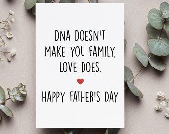 Step Dad Happy Father's Day Card, Stepfather Card, Bonus Dad Father's Day Card, Gifts From Stepdaughter Card, Step Dad Gift, Bonus Dad Gift