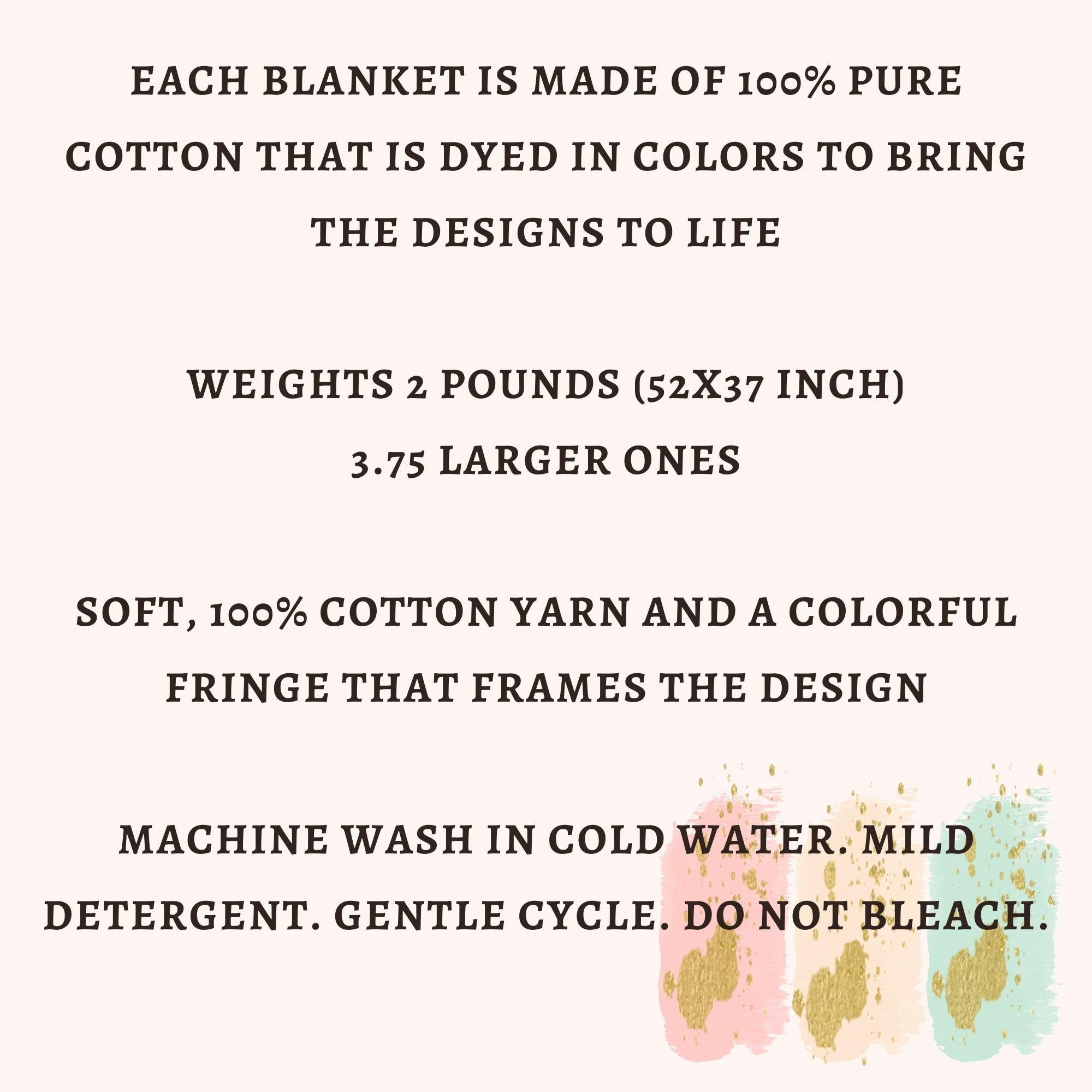 Nurse Christmas Woven Blanket, Graduation Throw Blanket Gift, Holly Jolly Organic Tapestry, Rn