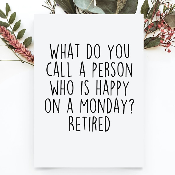 What Do You Call a Person Who is Happy on Monday? Etsy