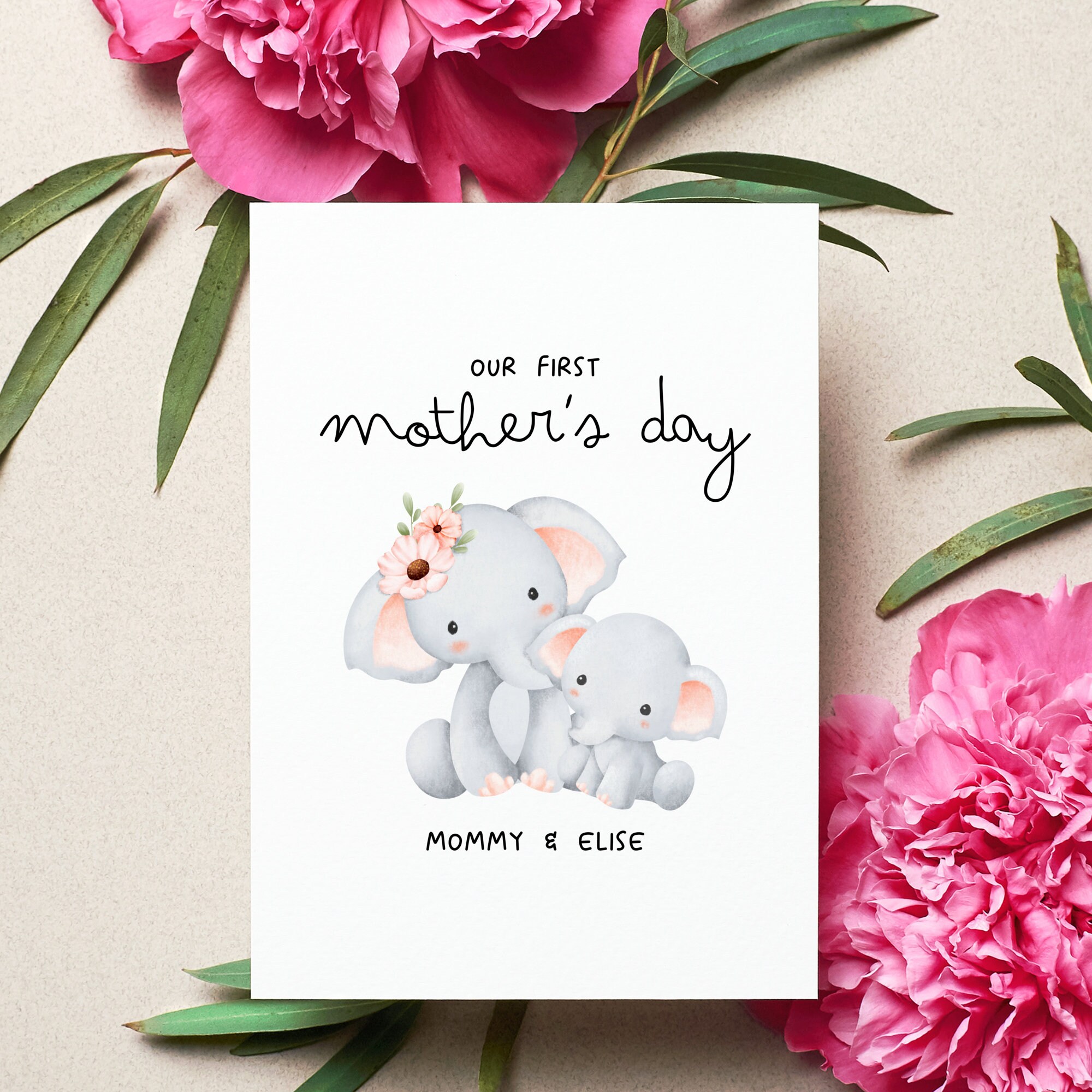 Personalized First Mother's Day From Child Card, Custom 1st Mothers Day ...