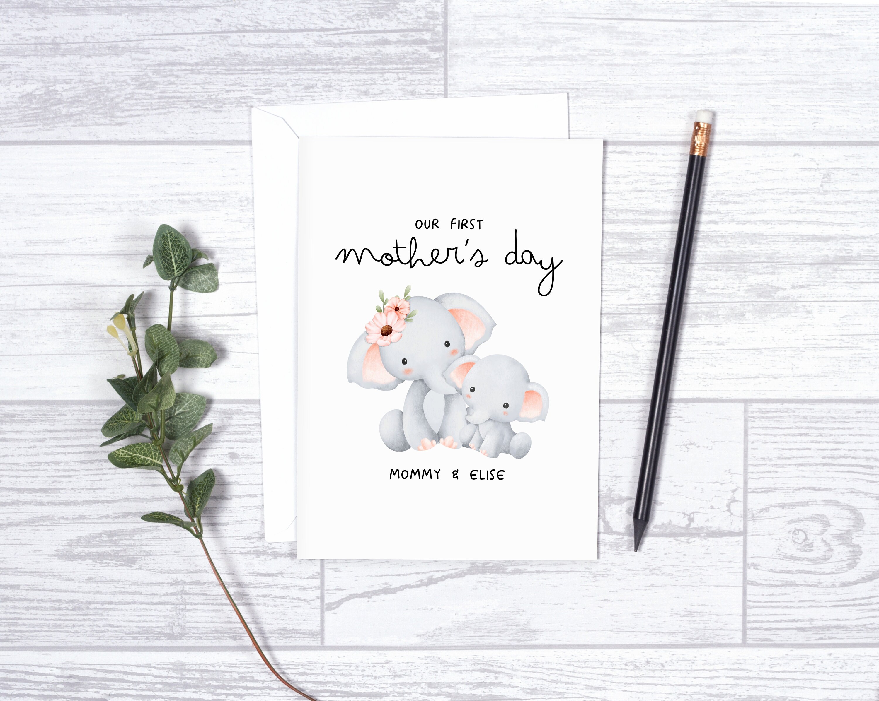 Personalized First Mother's Day From Child Card, Custom 1st Mothers Day ...