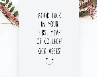 Good Luck College Card, Going to College Gift for Him, College Card, Freshman College Gift, College Gift for Best Friend, Freshman Year Gift