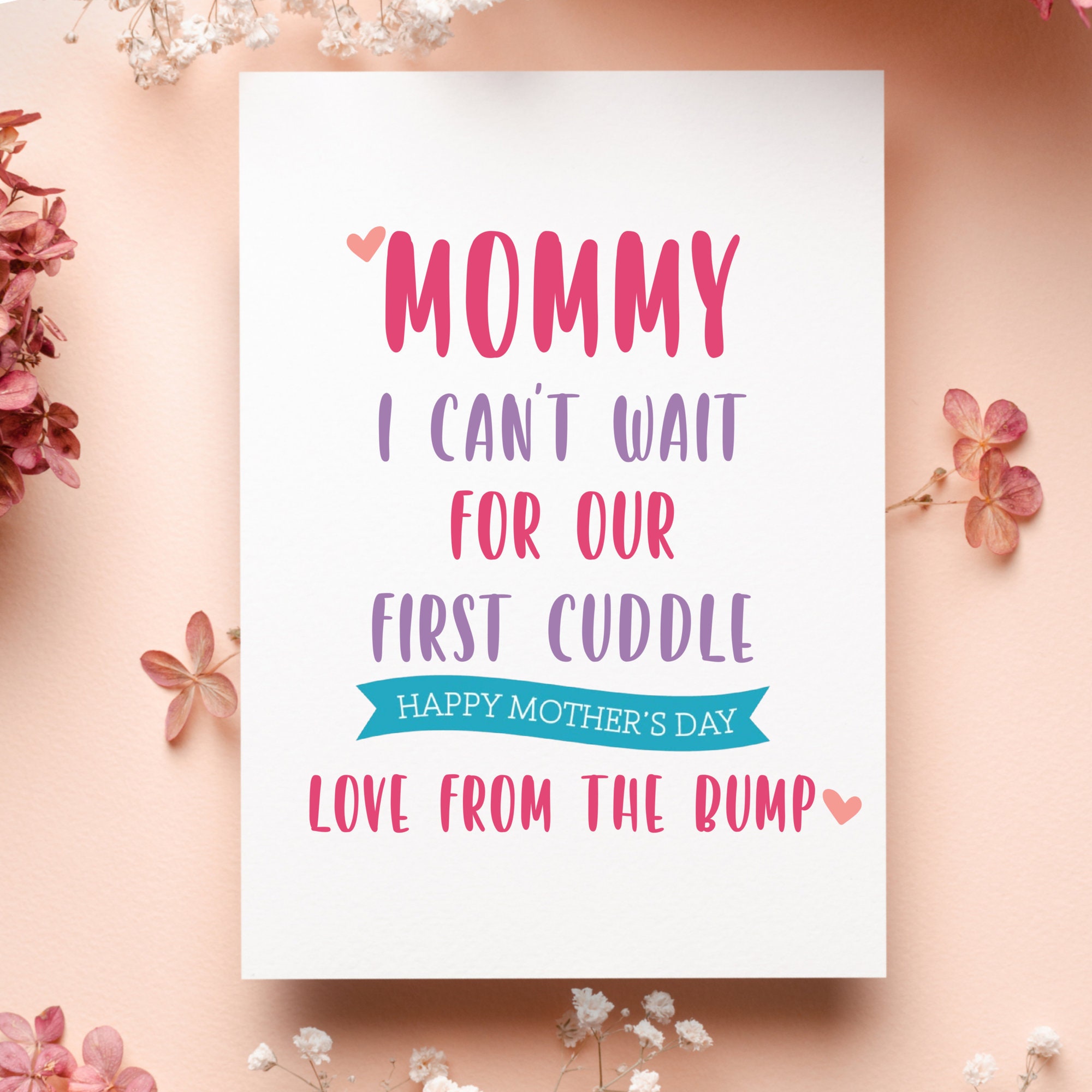 Mommy to Be Mother's Day Card, Happy Mother's Day From the Bump Card ...