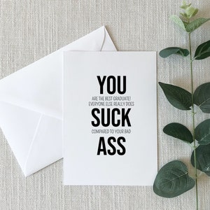 Funny Graduation Card For Guys, Gag Gift Graduation Card, Funny Graduation Gift For Friend, Graduation Gift for Men, Graduation Card For Him image 3