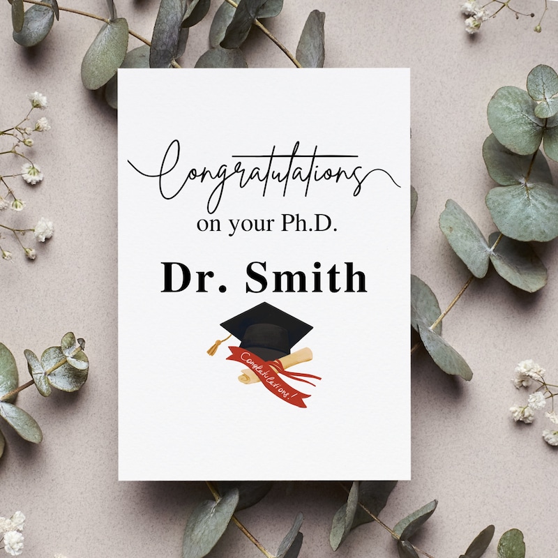 Phd Congratulations - Etsy