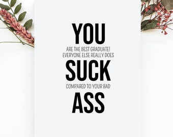 Funny Graduation Card For Guys, Gag Gift Graduation Card, Funny Graduation Gift For Friend, Graduation Gift for Men, Graduation Card For Him