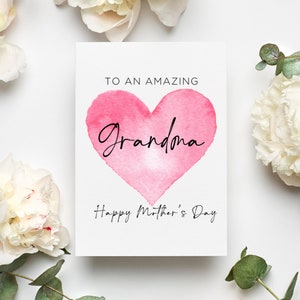 Happy Mothers Day Grandma Card, Mothers Day Card For Grandma, Mothers Day For Grandma, Mothers Day Card Grandma, Card Grandma From Grandkids