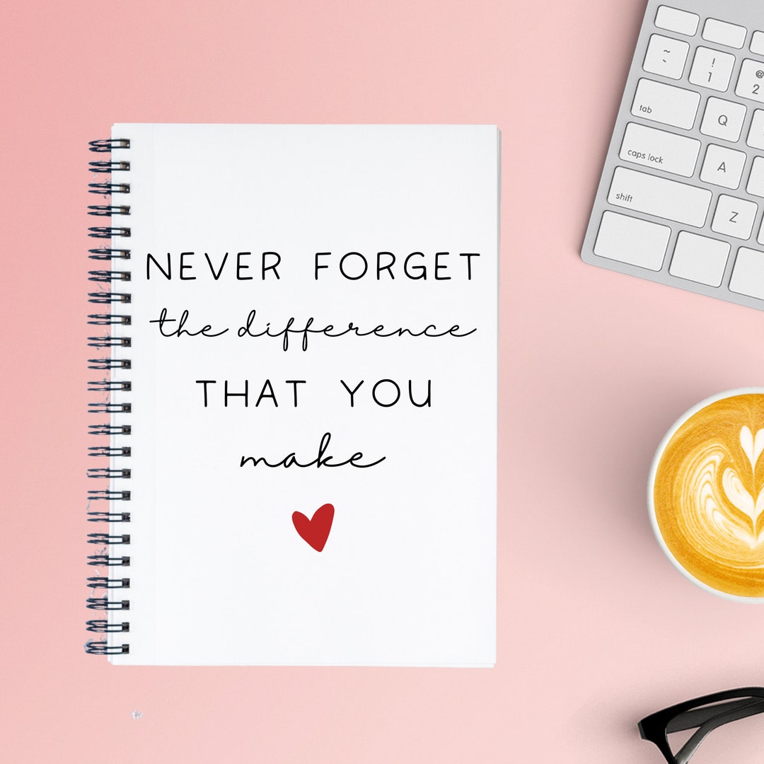 Team Appreciation Notebook, Coworker Thank You Gift, Never Forget the ...