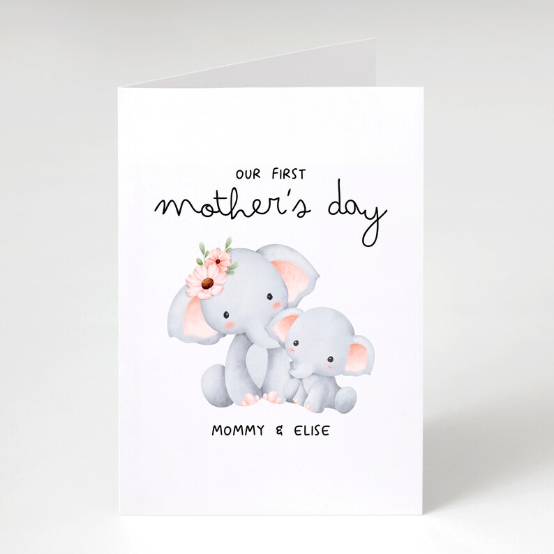 Personalized First Mother's Day From Child Card, Custom 1st Mothers Day ...