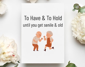 To Have And To Hold Card, Congrats Wedding Card Funny, Funny Wedding Gift For Couple, Wedding Gift For Couple Funny, New Married Couple Gift