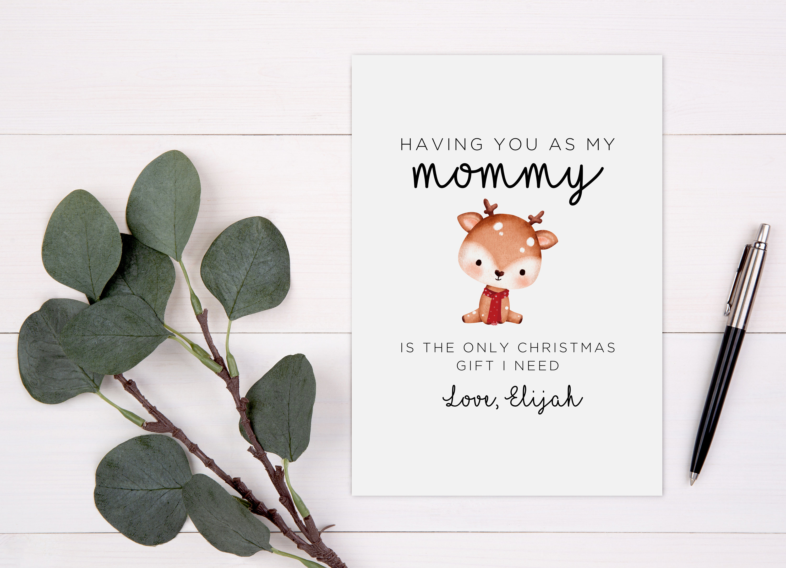Christmas Card for Mom Mom Christmas Gift From Daughter - Etsy