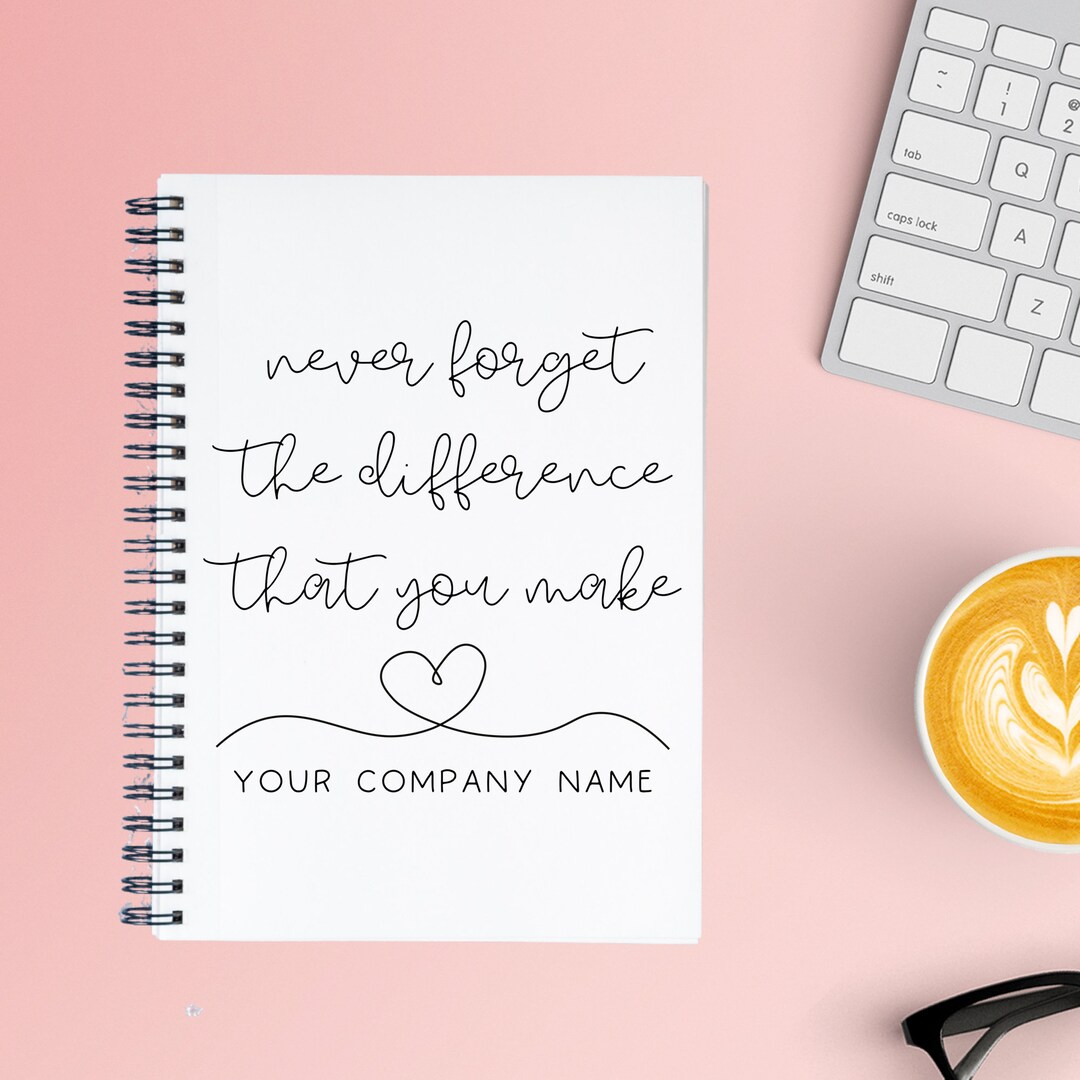 Personalized Company Name Notebook, Team Appreciation Gift, Corporate ...