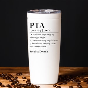 Personalized Physical Therapy Assistant Tumbler, Inspirational Pta For Her Gift, Physical Therapist Assist Travel Mug, Custom Pta Gift