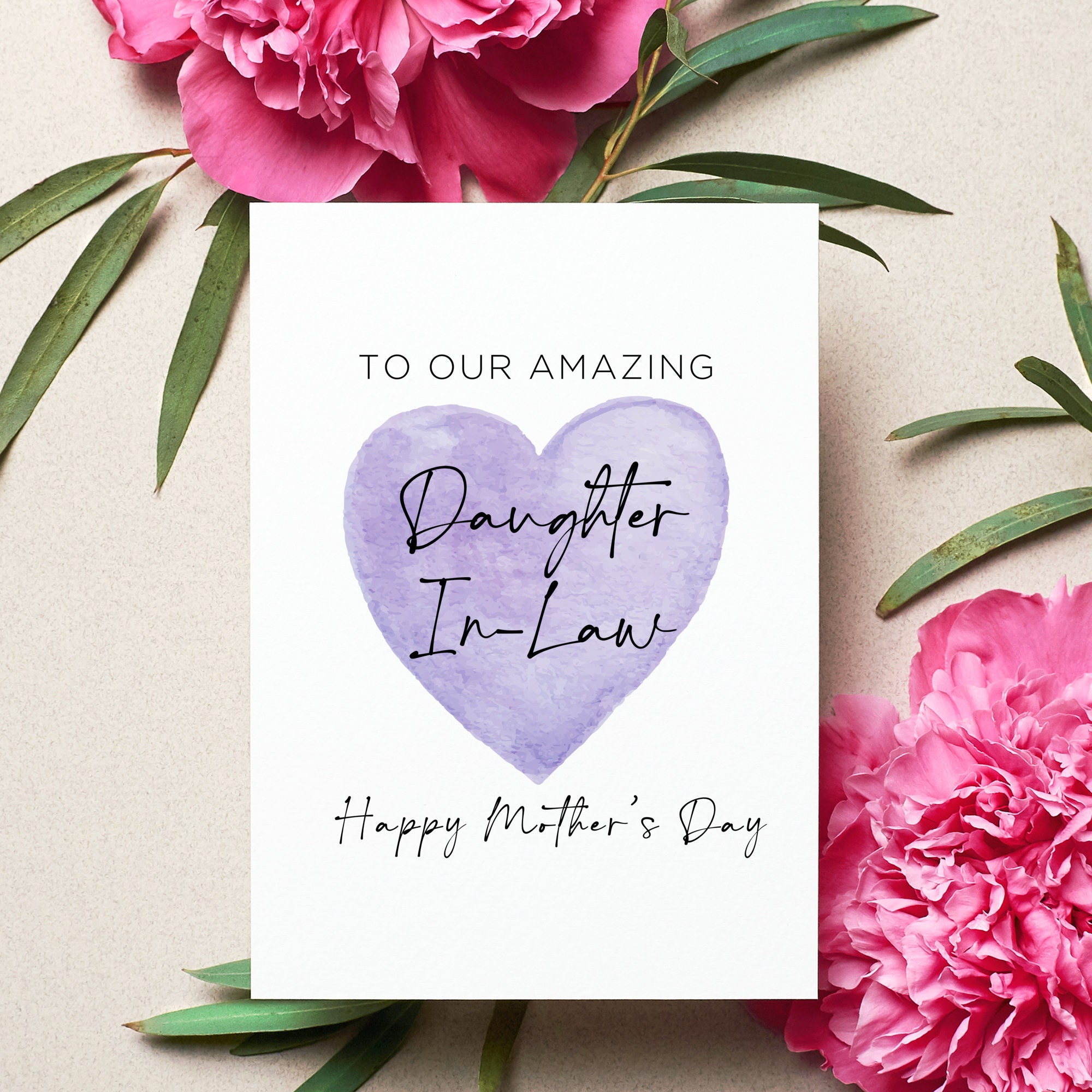 Happy Mother's Day for Daughter in Law Card, Daughter-in-law Mothers ...