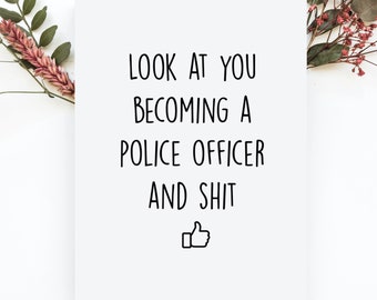 Police Academy Graduation Card, Police Officer Graduation Gift For Him, Funny Policeman Graduation, Police Week 2026, Police Week Gifts