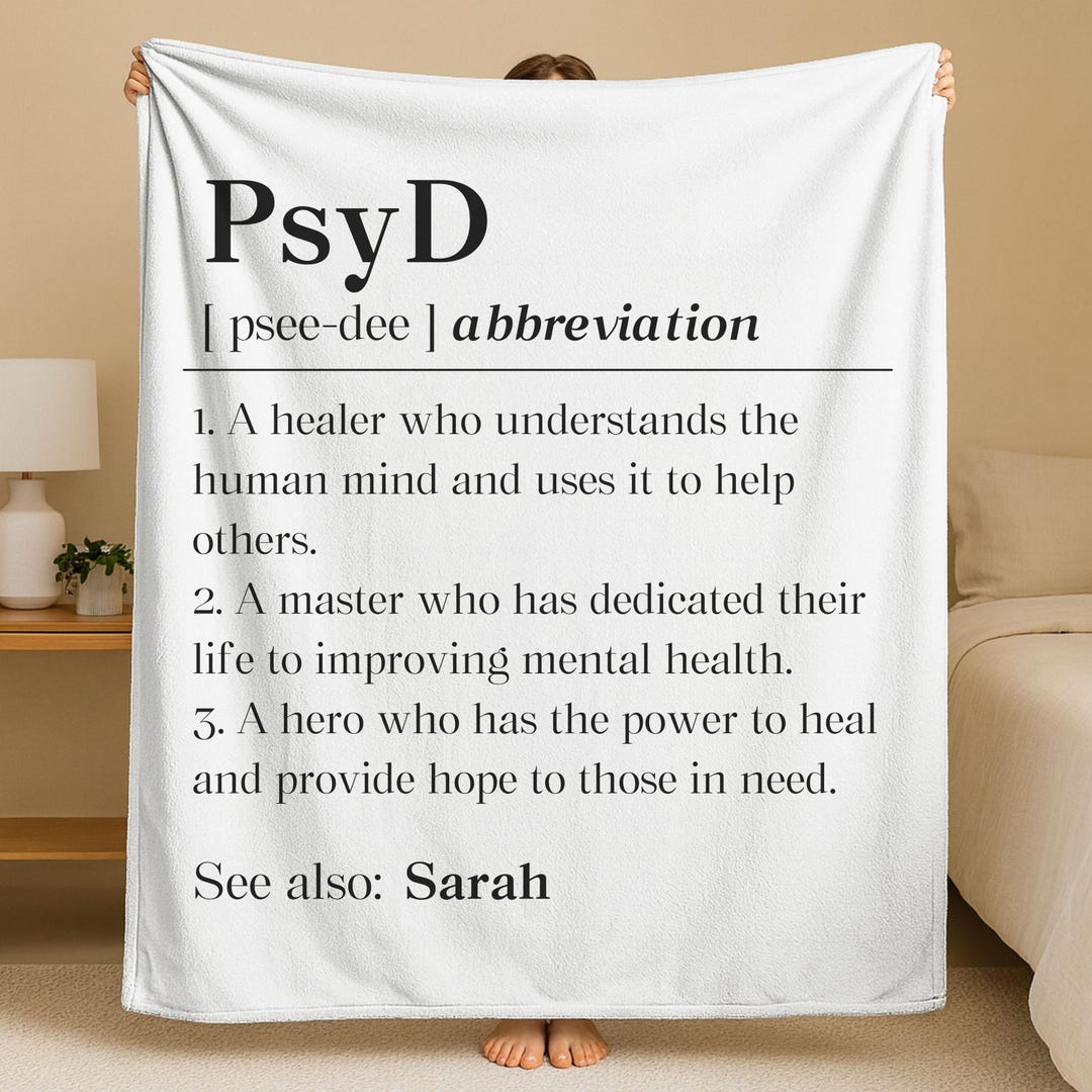 Psyd Graduation Personalized Psyd Graduation Fleece Blanket, Custom Doctor of ...