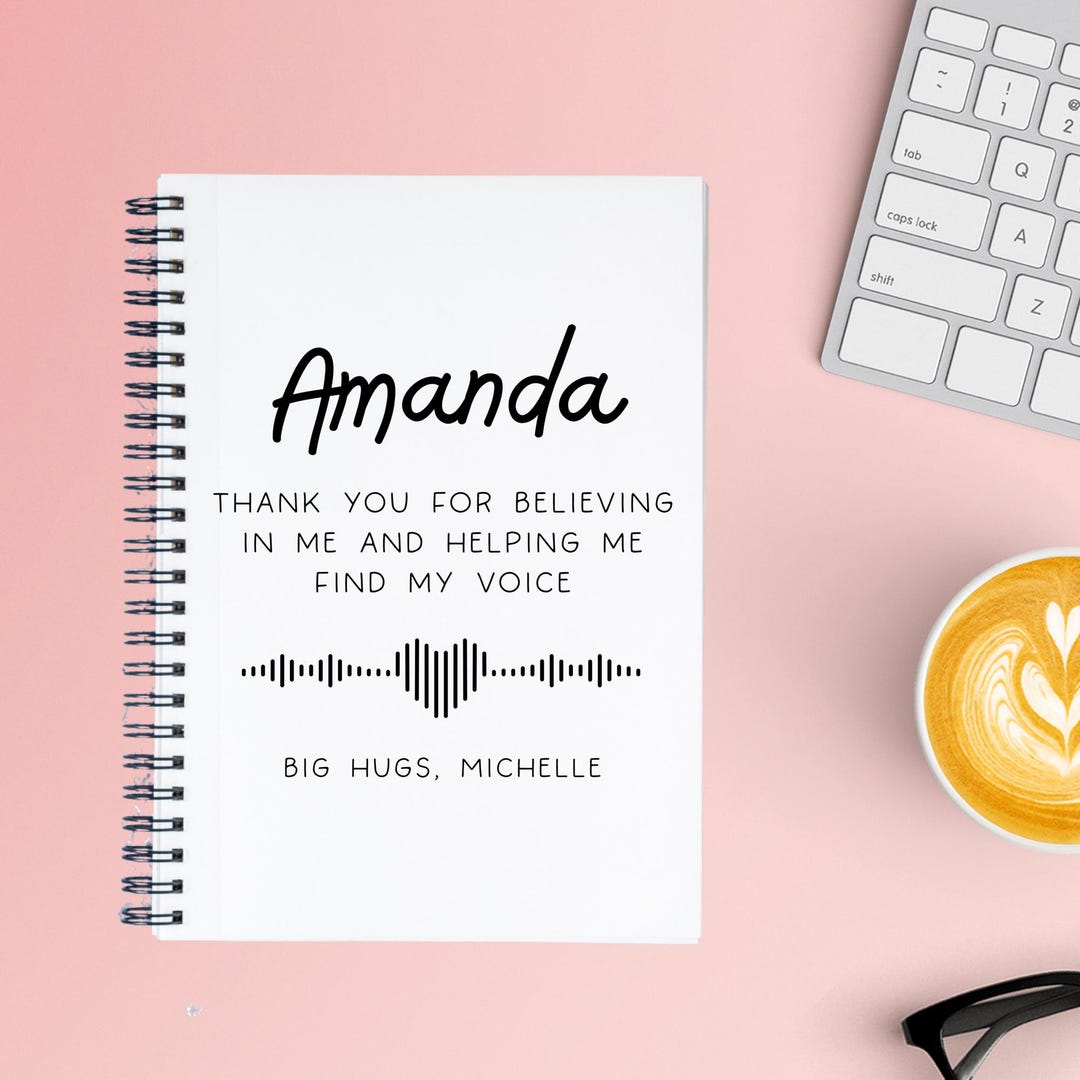 String Notebook Thank Personalized Slp Appreciation Notebook, Custom Thank You Speech ...