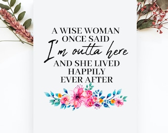 Retirement Card, Funny Coworker Retirement Card, Retired Card For Women, Funny Coworker Card, Retired Gifts, Retirement Gift For Her