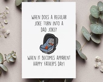 Happy First Father's Day Card, New Dad Father's Day Gift, Funny New Dad Card, Dad's First Father's Day Card, New Dad Card, New Parent Card