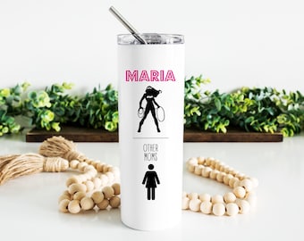 Badass Mom Tumbler, Mom Birthday Gift, Mom Appreciation From Daughter Tumbler With Straw, Mothers Day Travel Mug, Badass Mom Gift