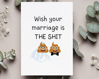 Congrats Wedding Card Funny, Wedding Card For Bride And Groom, Funny Wedding Gift For Couple, Wedding Gift For Couple Funny