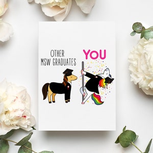 Master Of Social Work Graduation Card, MSW Graduate Gift, Msw Card, MSW Card, MSW Graduate Gift, Msw Gift, Msw Graduation Card