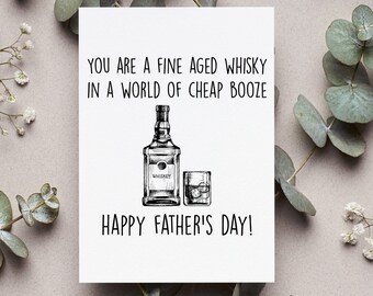 Grandpa Fathers Day Card, Funny Grandpa Whisky Card,  Grandpa Fathers Day Gift From Grandson, Grandpa Card Father’s Day, Grandfather Card