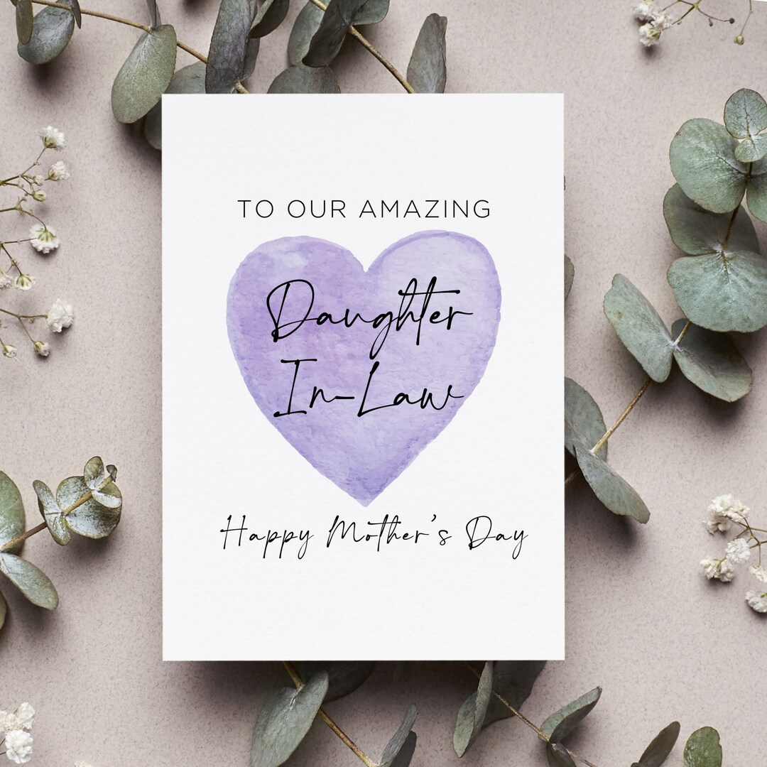 Happy Mother's Day for Daughter in Law Card, Daughterinlaw Mothers