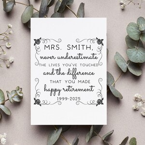 Personalized Coworker Retirement For Women Card, Happy Retirement For Her Gift, Retired Farewell Greeting Card, Retired Farewell Gift