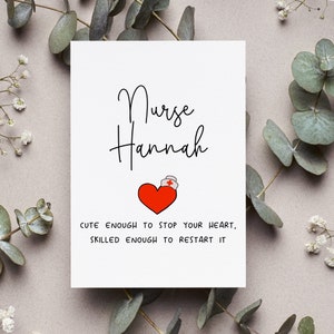 Inspirational Custom Nurse Graduate Card, Personalized Congrats Nurse Gift, Nurse Graduation Party Greeting Card, Nursing Graduation Gift