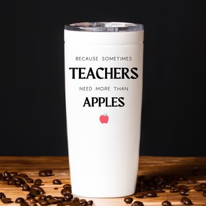 Back To School For Teachers From Tumbler, Teacher From Student Thank You Gift, Teachers Appreciation Travel Mug, Teaching Outdoor Cup