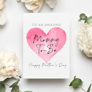 Mommy To Be Mother&#39;s Day Card, Happy Mother&#39;s Day From The Bump Card, Pregnant Mom Mother&#39;s Day Card, Mother To Be Mother&#39;s Day Gift