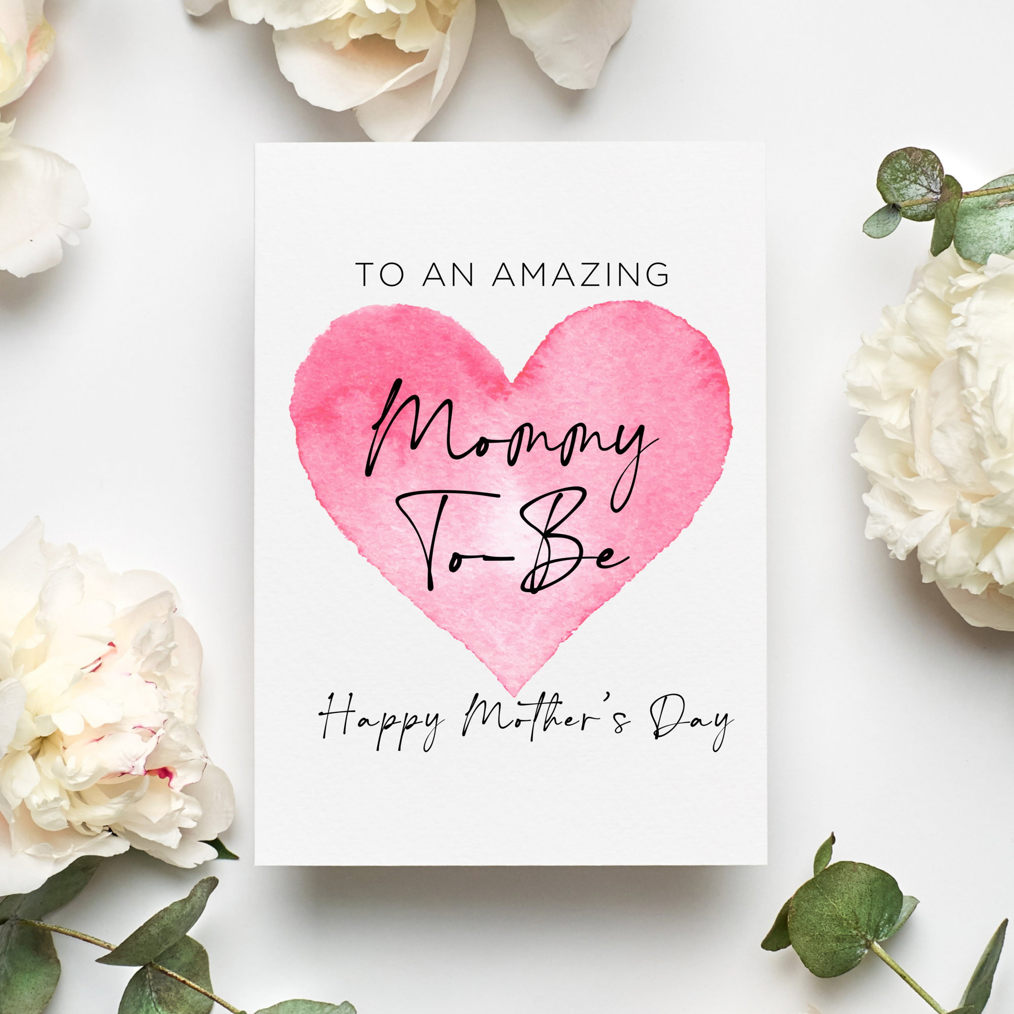 Mommy to Be Mother's Day Card, Happy Mother's Day From the Bump Card ...