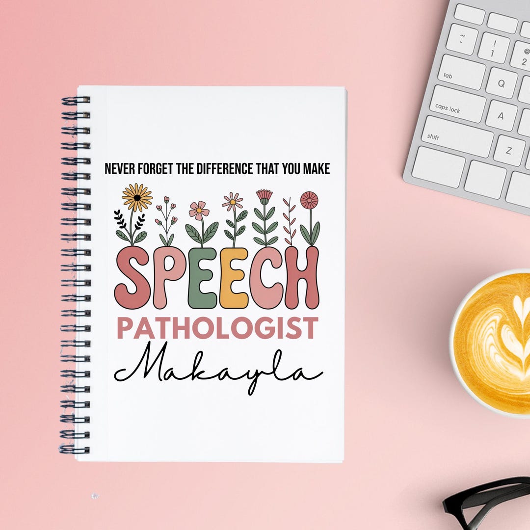 Personalized Slp Notebook, Speech Pathologist Appreciation Gift, Thank ...