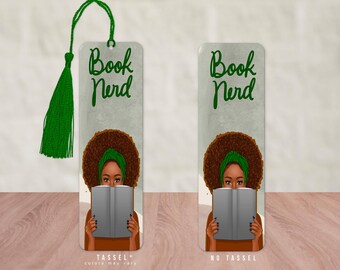 Black Girl Book Nerd Bookmark, Black Woman Who Loves to Read, Book Accessory, African American Book Lover, Bookworm, Book Club, Bookish